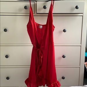 Princess Polly “My Girl” Red Wrap Dress never worn
